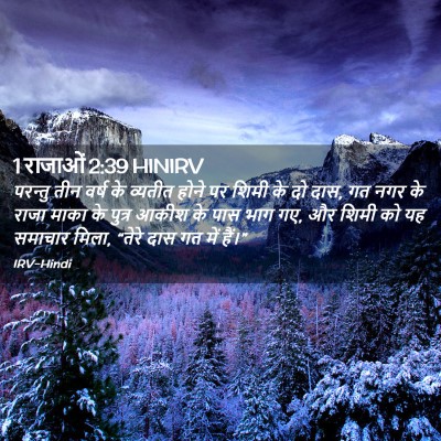 Picture 02 - 1 राजाओं 2:39 HINIRV - परन्तु तीन वर्ष के - Bible Verse Picture