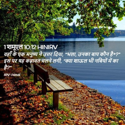 Picture 02 - 1 शमूएल 10:12 HINIRV - वहाँ के एक मनुष्य - Bible Verse Picture