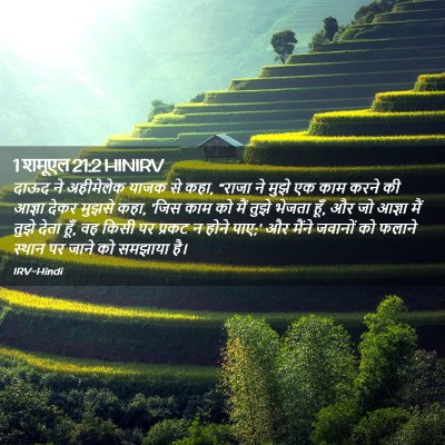 Picture 02 - 1 शमूएल 21:2 HINIRV - दाऊद ने अहीमेलेक - Bible Verse Picture