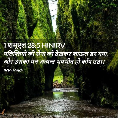 Picture 02 - 1 शमूएल 28:5 HINIRV - पलिश्तियों की - Bible Verse Picture