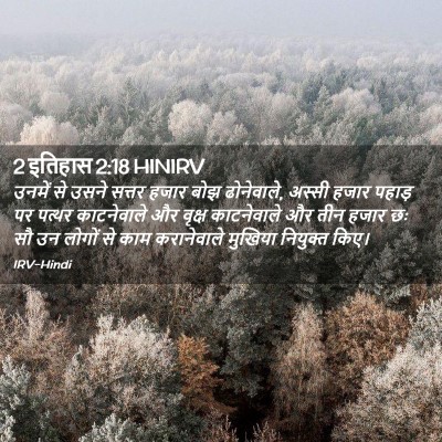 Picture 02 - 2 इतिहास 2:18 HINIRV - उनमें से उसने - Bible Verse Picture