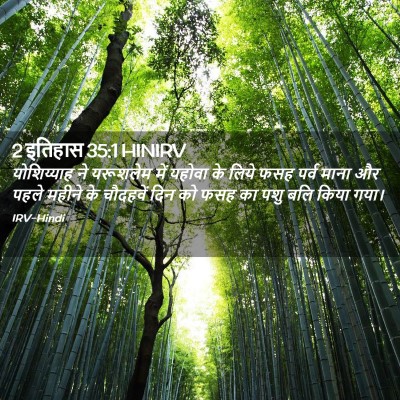 Picture 02 - 2 इतिहास 35:1 HINIRV - योशिय्याह ने - Bible Verse Picture