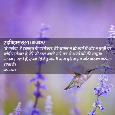 Picture 02 - 2 इतिहास 6:14 HINIRV - “हे यहोवा, हे - Bible Verse Picture
