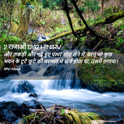 Picture 02 - 2 राजाओं 12:12 HINIRV - और लकड़ी और गढ़े - Bible Verse Picture