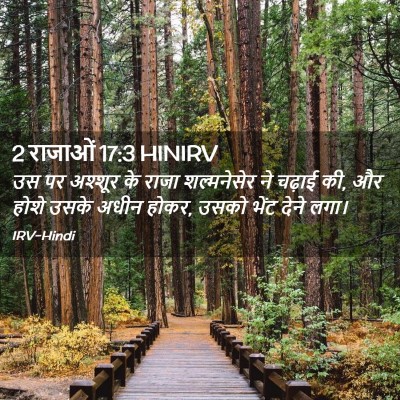Picture 02 - 2 राजाओं 17:3 HINIRV - उस पर अश्शूर के - Bible Verse Picture