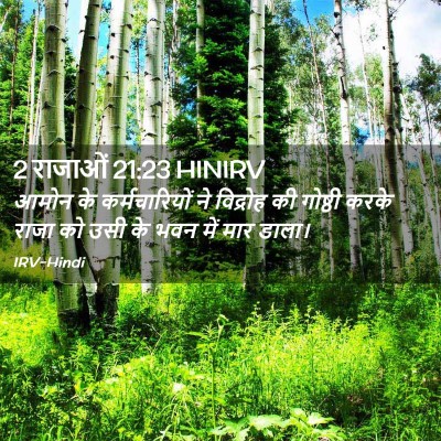 Picture 02 - 2 राजाओं 21:23 HINIRV - आमोन के - Bible Verse Picture
