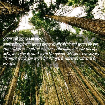 Picture 02 - 2 राजाओं 22:19 HINIRV - इसलिए कि तू वे - Bible Verse Picture