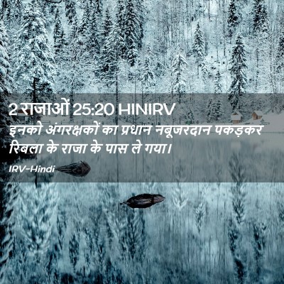 Picture 02 - 2 राजाओं 25:20 HINIRV - इनको अंगरक्षकों - Bible Verse Picture
