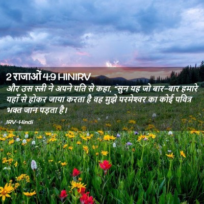 Picture 02 - 2 राजाओं 4:9 HINIRV - और उस स्त्री ने - Bible Verse Picture