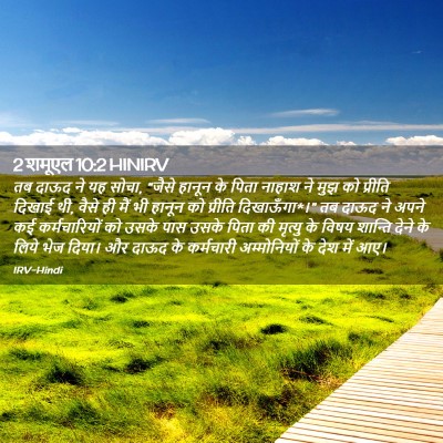 Picture 02 - 2 शमूएल 10:2 HINIRV - तब दाऊद ने यह सोचा, - Bible Verse Picture