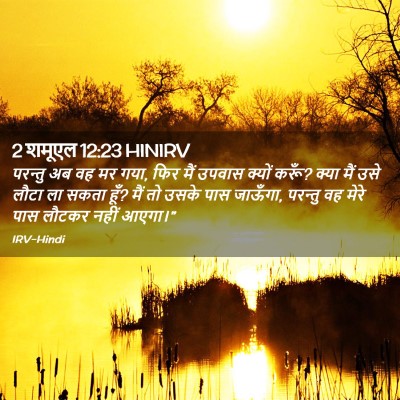 Picture 02 - 2 शमूएल 12:23 HINIRV - परन्तु अब वह मर - Bible Verse Picture