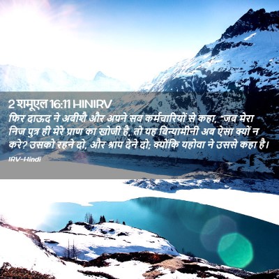 Picture 02 - 2 शमूएल 16:11 HINIRV - फिर दाऊद ने अबीशै - Bible Verse Picture