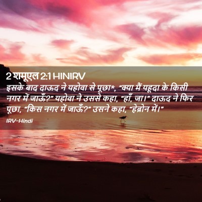 Picture 02 - 2 शमूएल 2:1 HINIRV - इसके बाद दाऊद ने - Bible Verse Picture