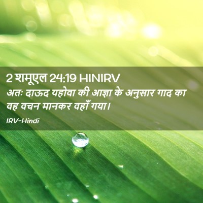 Picture 02 - 2 शमूएल 24:19 HINIRV - अतः दाऊद यहोवा की - Bible Verse Picture