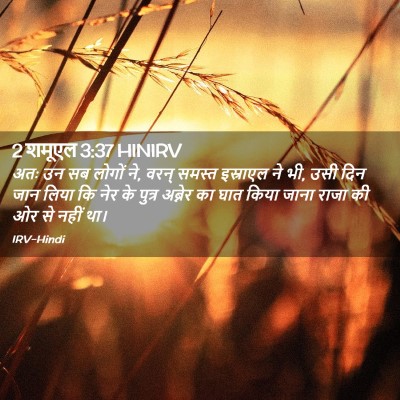 Picture 02 - 2 शमूएल 3:37 HINIRV - अतः उन सब लोगों ने, - Bible Verse Picture