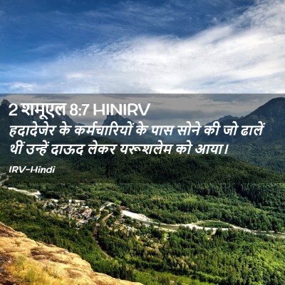 Picture 02 - 2 शमूएल 8:7 HINIRV - हदादेजेर के - Bible Verse Picture