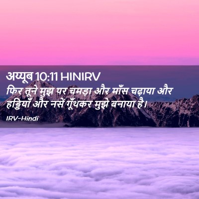 Picture 02 - अय्यूब 10:11 HINIRV - फिर तूने मुझ पर - Bible Verse Picture