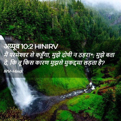 Picture 02 - अय्यूब 10:2 HINIRV - मैं परमेश्‍वर से - Bible Verse Picture