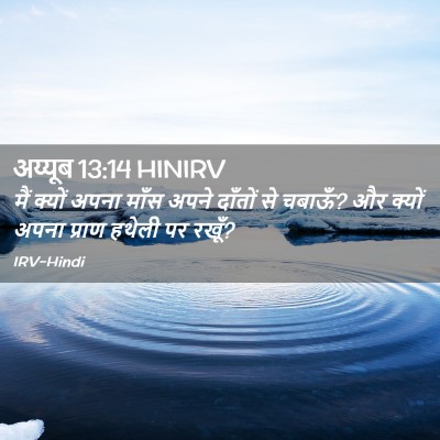 Picture 02 - अय्यूब 13:14 HINIRV - मैं क्यों अपना - Bible Verse Picture