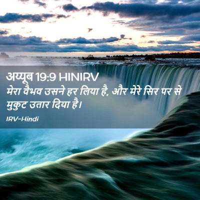Picture 02 - अय्यूब 19:9 HINIRV - मेरा वैभव उसने हर - Bible Verse Picture