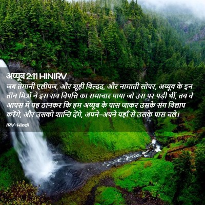 Picture 02 - अय्यूब 2:11 HINIRV - जब तेमानी एलीपज, और - Bible Verse Picture