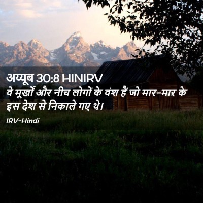 Picture 02 - अय्यूब 30:8 HINIRV - वे मूर्खों और नीच - Bible Verse Picture