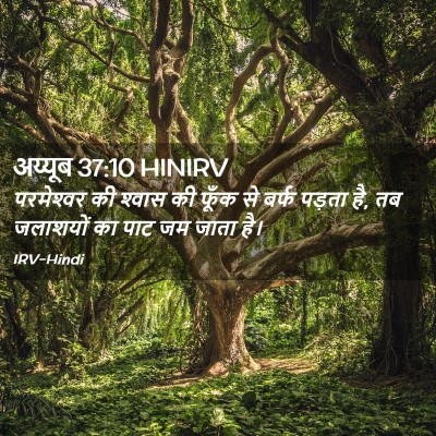 Picture 02 - अय्यूब 37:10 HINIRV - परमेश्‍वर की - Bible Verse Picture