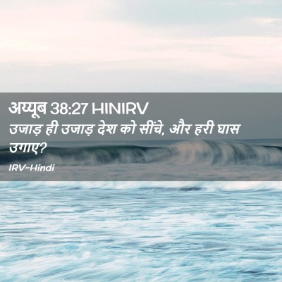 Picture 02 - अय्यूब 38:27 HINIRV - उजाड़ ही उजाड़ देश - Bible Verse Picture
