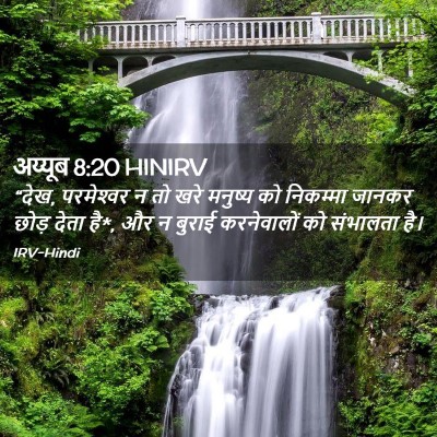 Picture 02 - अय्यूब 8:20 HINIRV - “देख, परमेश्‍वर न - Bible Verse Picture