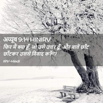 Picture 02 - अय्यूब 9:14 HINIRV - फिर मैं क्या हूँ, - Bible Verse Picture
