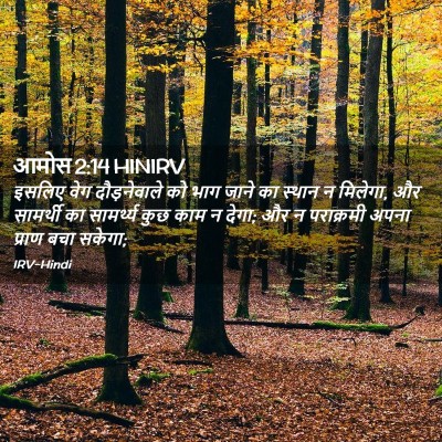 Picture 02 - आमोस 2:14 HINIRV - इसलिए वेग - Bible Verse Picture