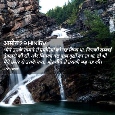 Picture 02 - आमोस 2:9 HINIRV - “मैंने उनके सामने - Bible Verse Picture