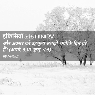 Picture 02 - इफिसियों 5:16 HINIRV - और अवसर को - Bible Verse Picture