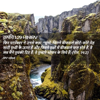 Picture 02 - उत्पत्ति 1:29 HINIRV - फिर परमेश्‍वर ने - Bible Verse Picture