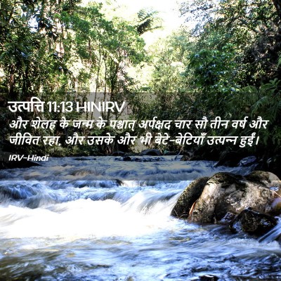 Picture 02 - उत्पत्ति 11:13 HINIRV - और शेलह के जन्म के - Bible Verse Picture