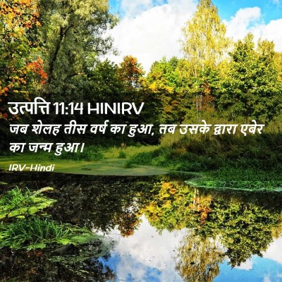 Picture 02 - उत्पत्ति 11:14 HINIRV - जब शेलह तीस वर्ष का - Bible Verse Picture