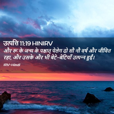 Picture 02 - उत्पत्ति 11:19 HINIRV - और रू के जन्म के - Bible Verse Picture