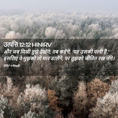Picture 02 - उत्पत्ति 12:12 HINIRV - और जब मिस्री तुझे - Bible Verse Picture