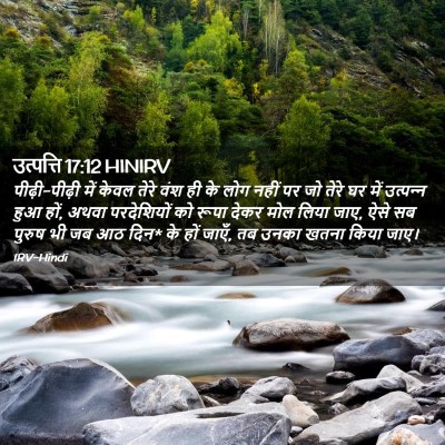Picture 02 - उत्पत्ति 17:12 HINIRV - पीढ़ी-पीढ़ी में - Bible Verse Picture