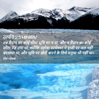 Picture 02 - उत्पत्ति 2:5 HINIRV - तब मैदान का कोई - Bible Verse Picture