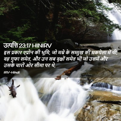 Picture 02 - उत्पत्ति 23:17 HINIRV - इस प्रकार एप्रोन - Bible Verse Picture