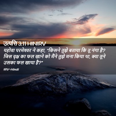 Picture 02 - उत्पत्ति 3:11 HINIRV - यहोवा परमेश्‍वर - Bible Verse Picture
