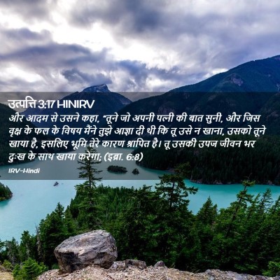 Picture 02 - उत्पत्ति 3:17 HINIRV - और आदम से उसने कहा, - Bible Verse Picture