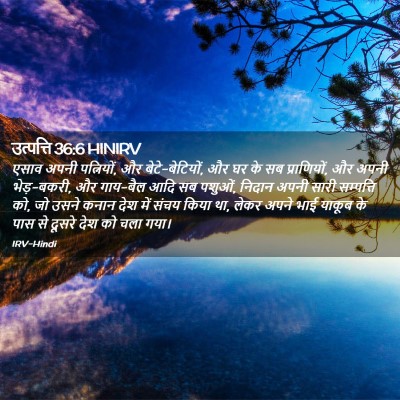 Picture 02 - उत्पत्ति 36:6 HINIRV - एसाव अपनी - Bible Verse Picture