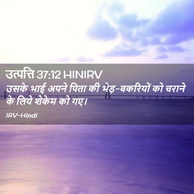 Picture 02 - उत्पत्ति 37:12 HINIRV - उसके भाई अपने पिता - Bible Verse Picture