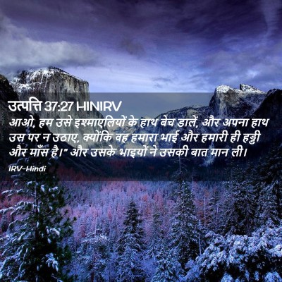 Picture 02 - उत्पत्ति 37:27 HINIRV - आओ, हम उसे - Bible Verse Picture