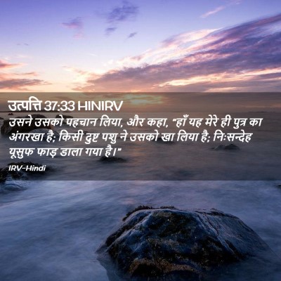 Picture 02 - उत्पत्ति 37:33 HINIRV - उसने उसको पहचान - Bible Verse Picture
