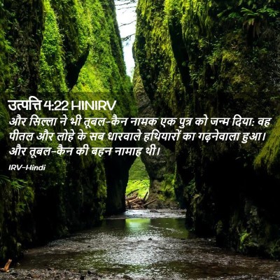 Picture 02 - उत्पत्ति 4:22 HINIRV - और सिल्ला ने भी - Bible Verse Picture