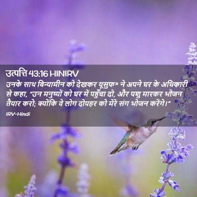 Picture 02 - उत्पत्ति 43:16 HINIRV - उनके साथ - Bible Verse Picture