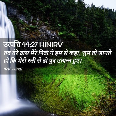 Picture 02 - उत्पत्ति 44:27 HINIRV - तब तेरे दास मेरे - Bible Verse Picture